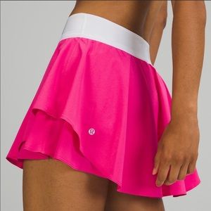 NWT Lululemon court rival skirt sz 6 sonic pink